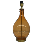 Glass Genie Bottle Lamp Base in Orange