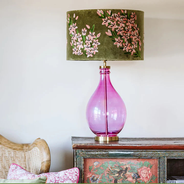 Copy of English Garden on Green Lampshade