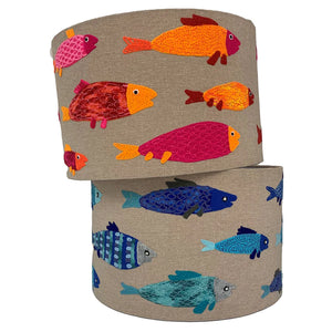 Tropical Fish in Pink Lampshade