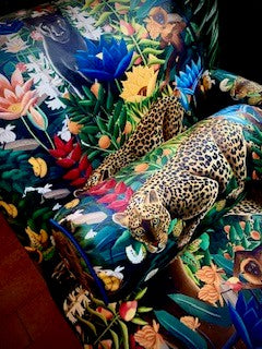 Jungle Velvet Chaise Lounge BACK IN STOCK!