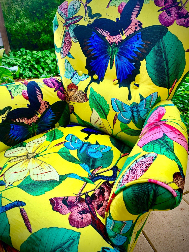 Bright Butterfly Wingback