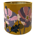 Wildflower Fabric on Yellow Velvet
