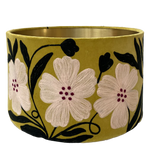 Poppy on Lime Velvet Lampshade