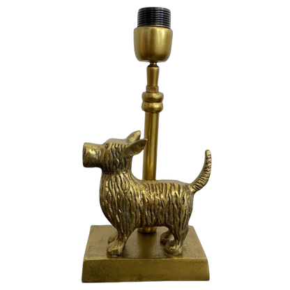 Handcrafted Schnauzer Lamp Base for Home Decor