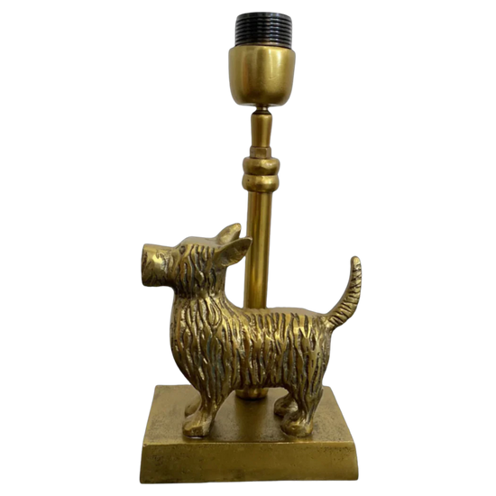 Handcrafted Schnauzer Lamp Base for Home Decor