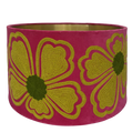 Hibiscus Fuschia Chartreuse Velvet Lampshade