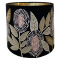 Banksia on Black Velvet Lampshade