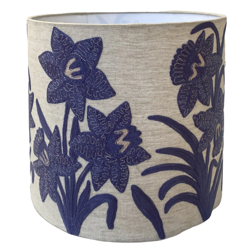 Lavender Narcissus Linen Shade