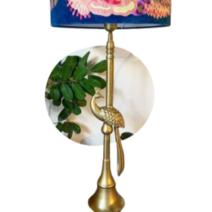 Tall Bronze Peacock table lamp base