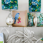 Birdlife in Blue cushion