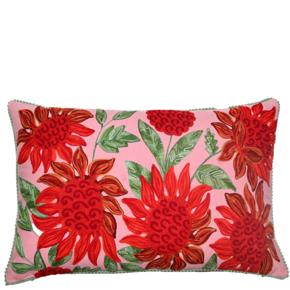 Waratahs on Pink Linen cushion