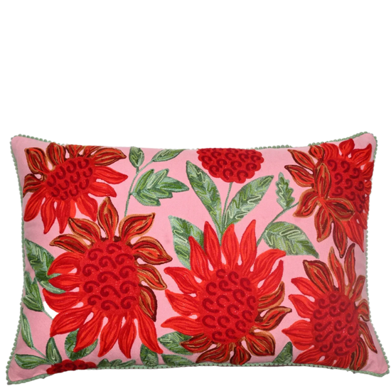 Waratah on Pink Velvet