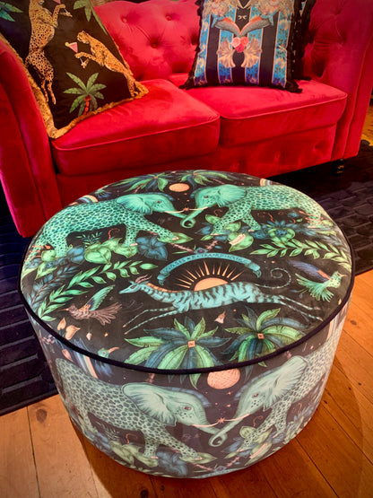 Zambia Velvet Ottoman