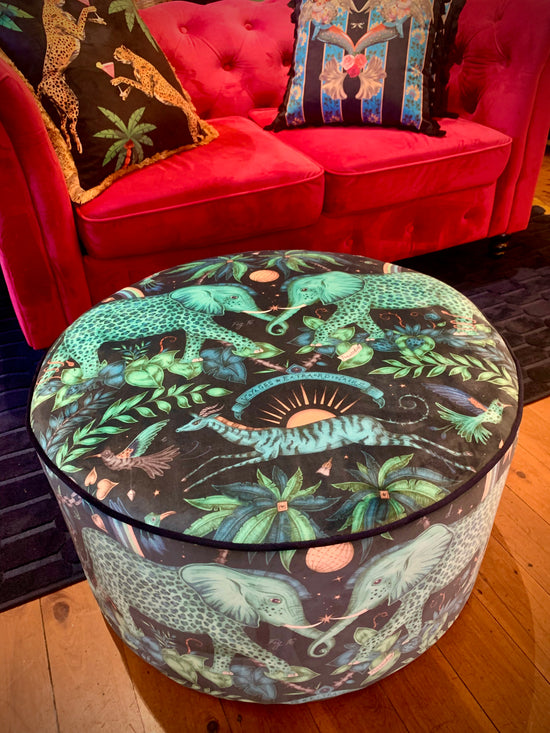 Zambia Velvet Ottoman