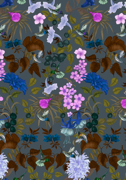 Hummingbird Damask