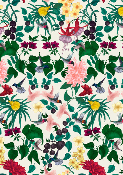 Hummingbird Damask