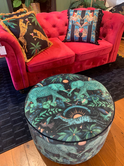 Zambia Velvet Ottoman