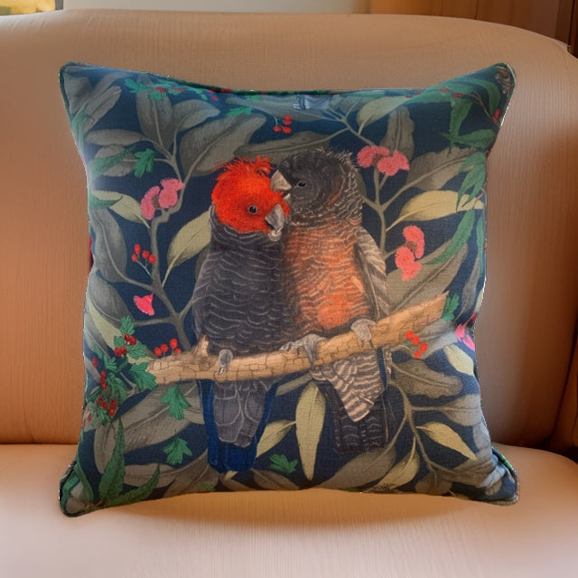 Gang Gang Cockatoos cushion cover PRE ORDER