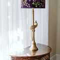 Tall Bronze Peacock lamp base PRE ORDER