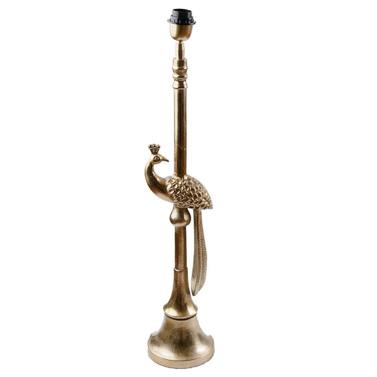 Tall Bronze Peacock lamp base PRE ORDER
