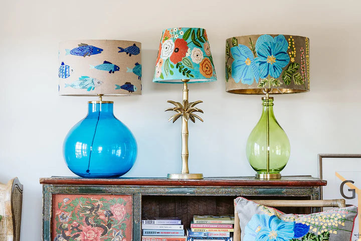 Large glass lamp online base