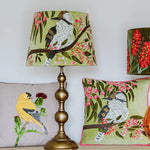 Kookaburra on Sage Green Velvet