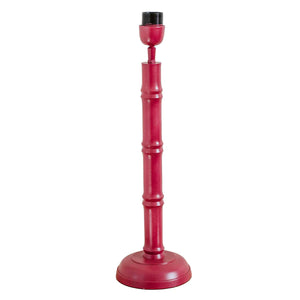 Lacquered Bamboo Lamp base in Dusty Rose