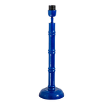 Lacquered Bamboo Lamp base in Cobalt Blue