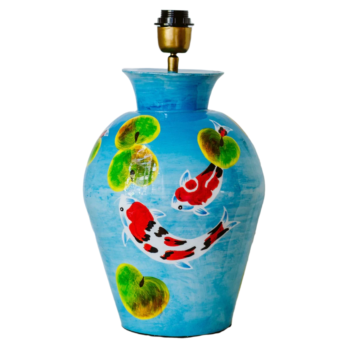 Koi Ginger Jar Lamp Base