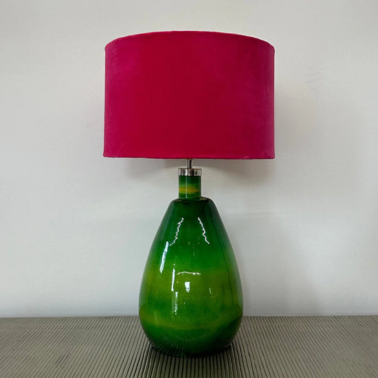 Luxury Fuchsia Velvet Lampshade
