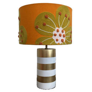 Oversized Orange Flower Lampshade