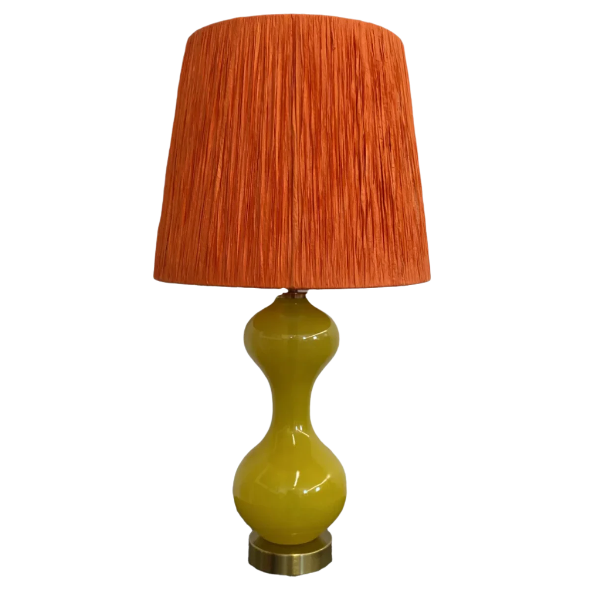 Yellow Hourglass Lamp base