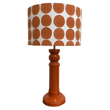 Orange Embroidered Polka Dot shade