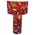 Red Floral Lamp