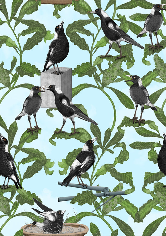 Magpies in the Clouds