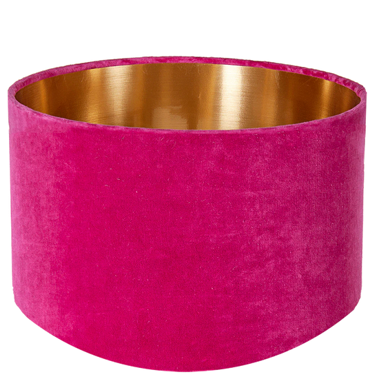 Luxury Fuchsia Velvet Lampshade