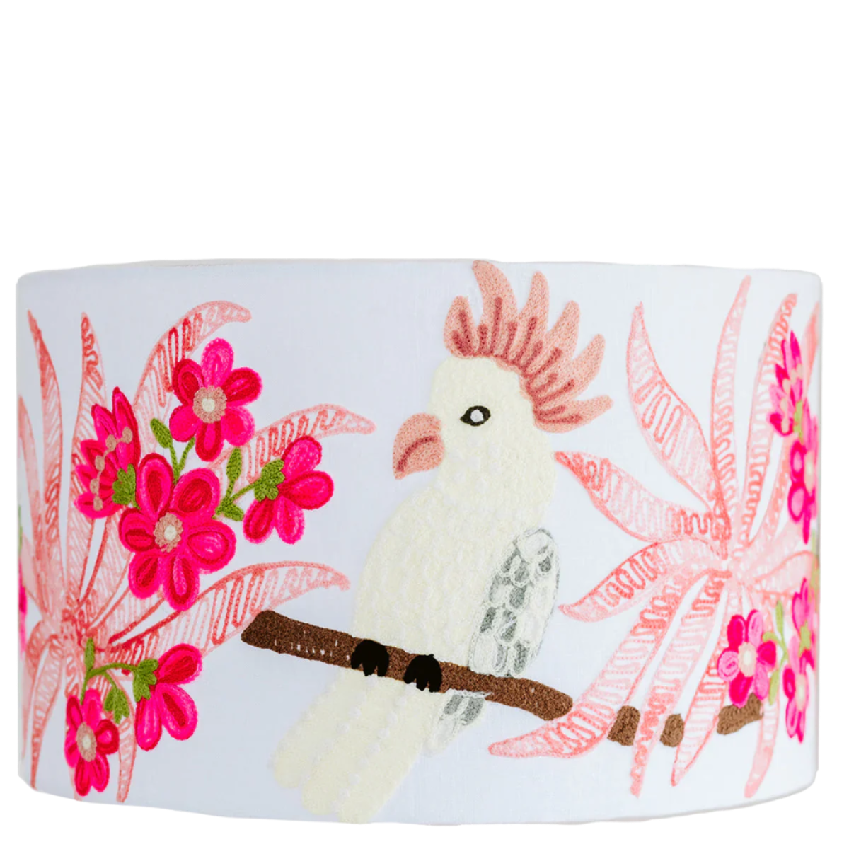 Cockatoo on White Linen
