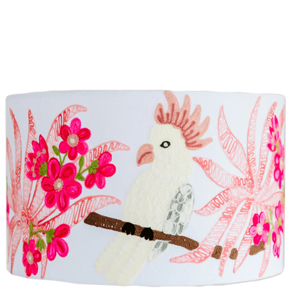 Cockatoo on White Linen
