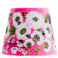 Anemone Taper Shade on Pink Velvet