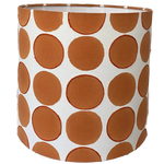Orange Polka Dot Lampshade