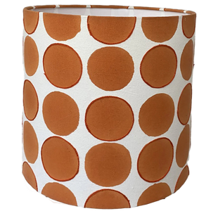 Orange Polka Dot Lampshade