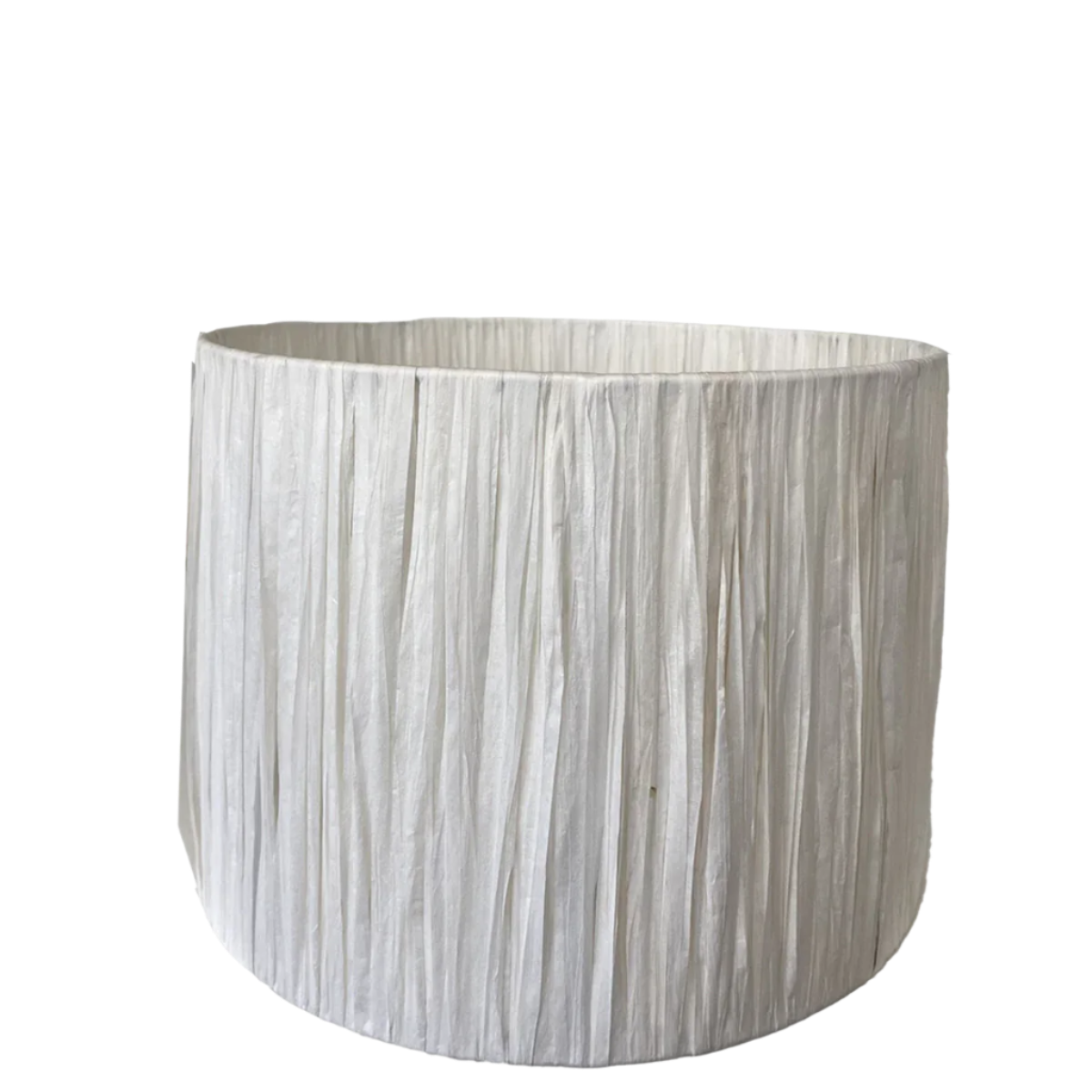 White raffia lampshade