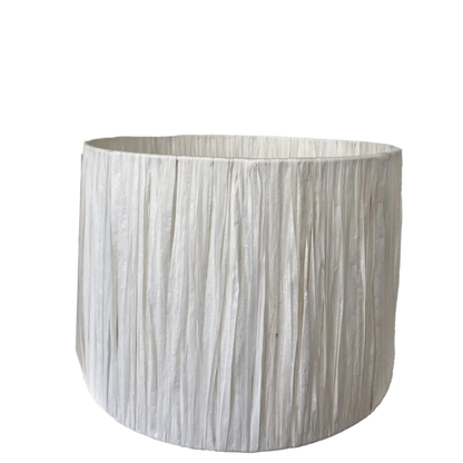 White raffia lampshade