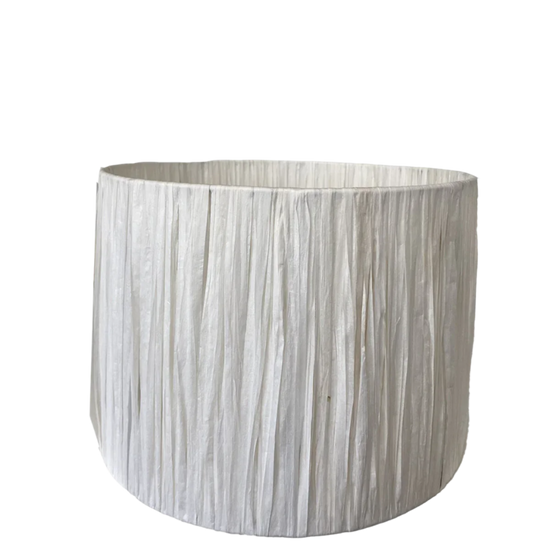 White raffia lampshade