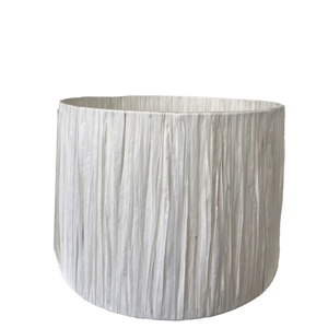 White raffia lampshade