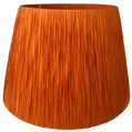 Orange Raffia lampshade medium