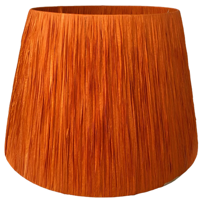 Orange Raffia lampshade medium