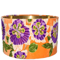 Passionfruit Flower on Orange Velvet