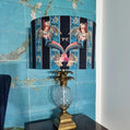 Mermaids on Blue Velvet lampshade
