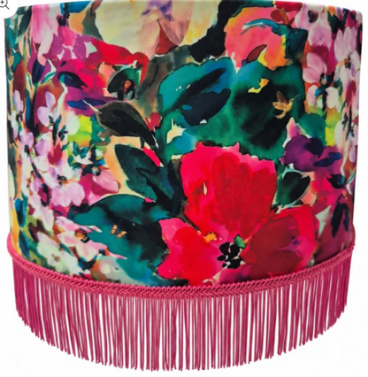 Her Wild Majesty fringed lampshade